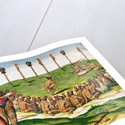 Indian Victory Ceremony by Jacques Le Moyne