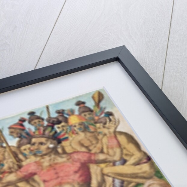 Satoutiona Prepares for Battle by Jacques Le Moyne