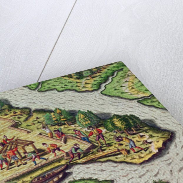 A Site for the Fort is Chosen by Jacques Le Moyne