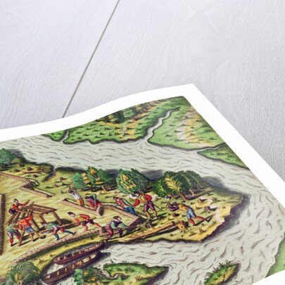 A Site for the Fort is Chosen by Jacques Le Moyne