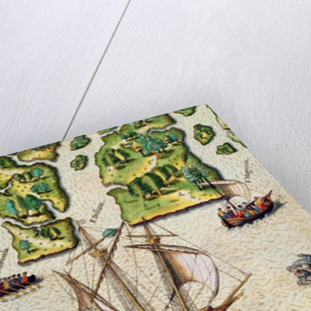 The French Discover Six More Rivers by Jacques Le Moyne