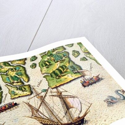 The French Discover Six More Rivers by Jacques Le Moyne