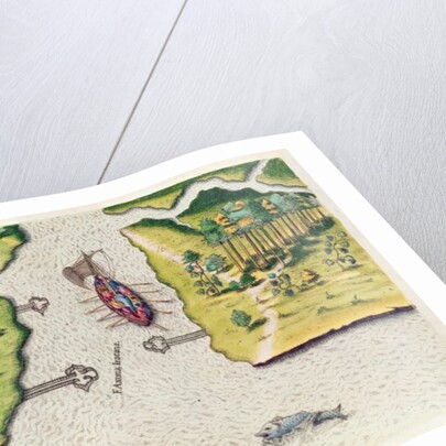 The French Discover Two Other Rivers by Jacques Le Moyne