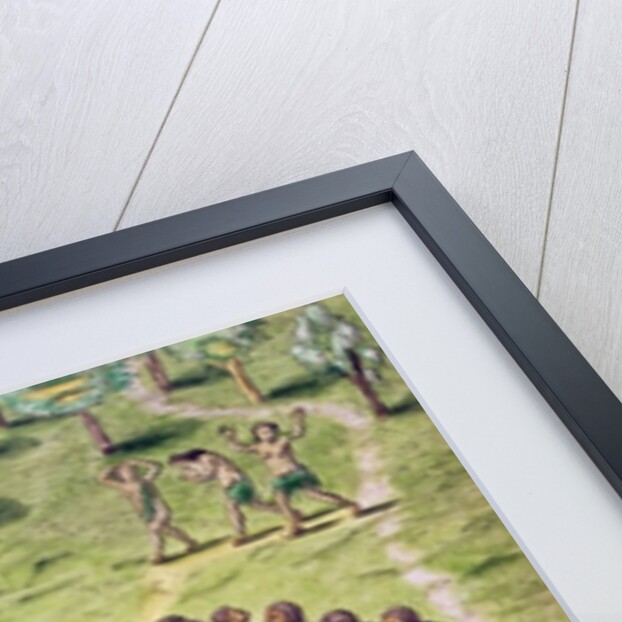 How the Chief is Buried by Jacques Le Moyne