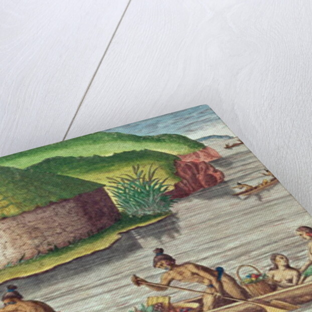 Collecting Crops for the Communal Storehouse by Jacques Le Moyne