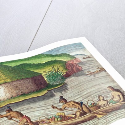 Collecting Crops for the Communal Storehouse by Jacques Le Moyne