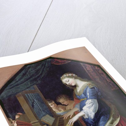 St. Cecilia Playing the Organ by Jacques Stella