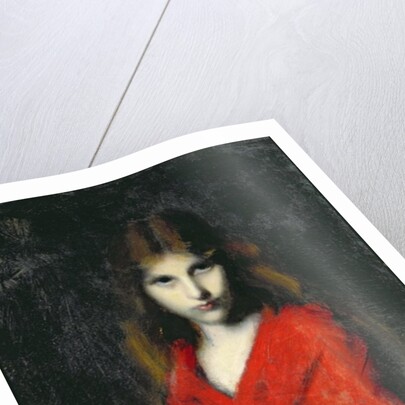 Portrait of a Young Girl, The Shiverer by Jean-Jacques Henner