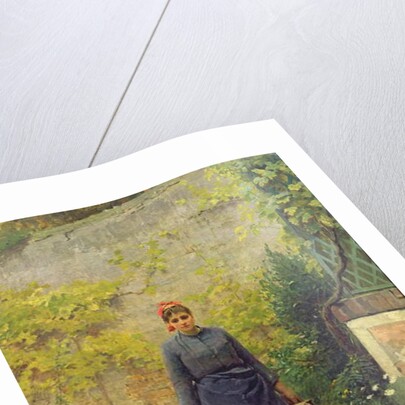 Woman with Watering Cans by Louis Emile Adan