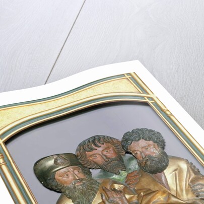 Wooden carvings of St. James the Greater, St. Simon and St. Thaddeus by Nikolaus Hagenauer