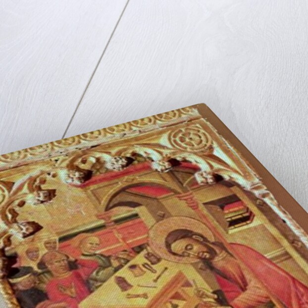 St. Luke Operating on a Man's Head, c.1400-30 by Spanish School