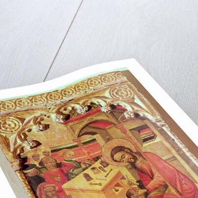 St. Luke Operating on a Man's Head, c.1400-30 by Spanish School