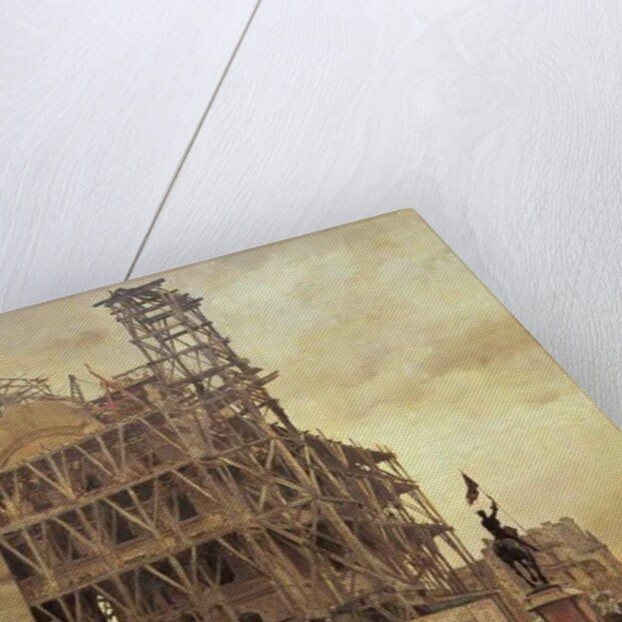 The Place des Pyramides, Paris, 1875 by Giuseppe or Joseph de Nittis