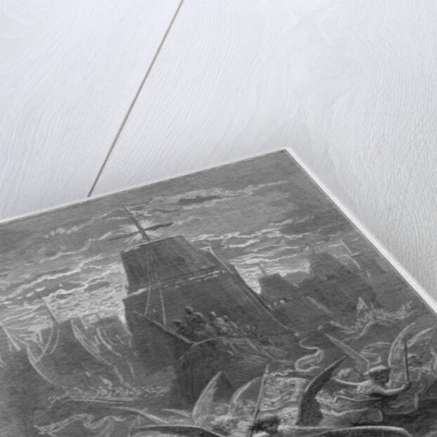 St. Louis leaving Aigues-Mortes by Gustave (after) Dore