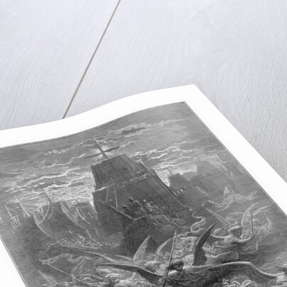 St. Louis leaving Aigues-Mortes by Gustave (after) Dore