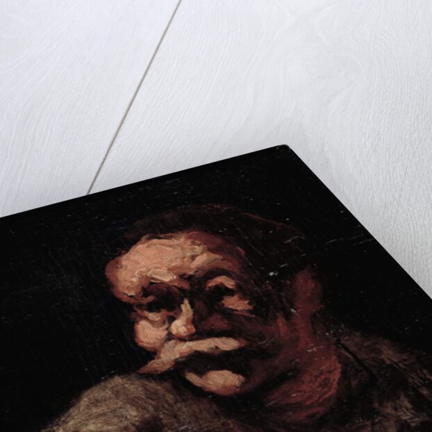 Head of a man by Honore Daumier