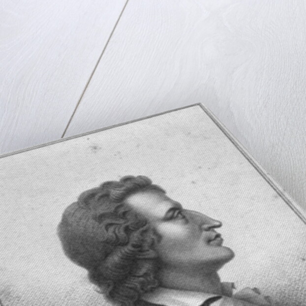 Friedrich Schiller engraved by Massol by Theophile Behaeghel