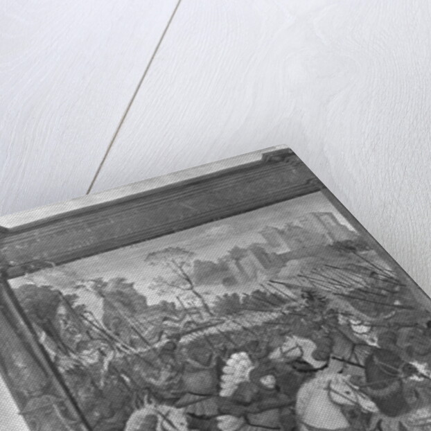 Fol.1 Francois I charging at the battle of Marignan, 14th September 1515 by French School