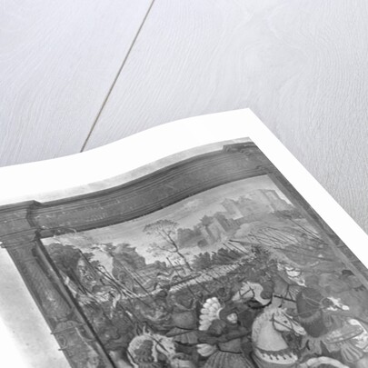 Fol.1 Francois I charging at the battle of Marignan, 14th September 1515 by French School