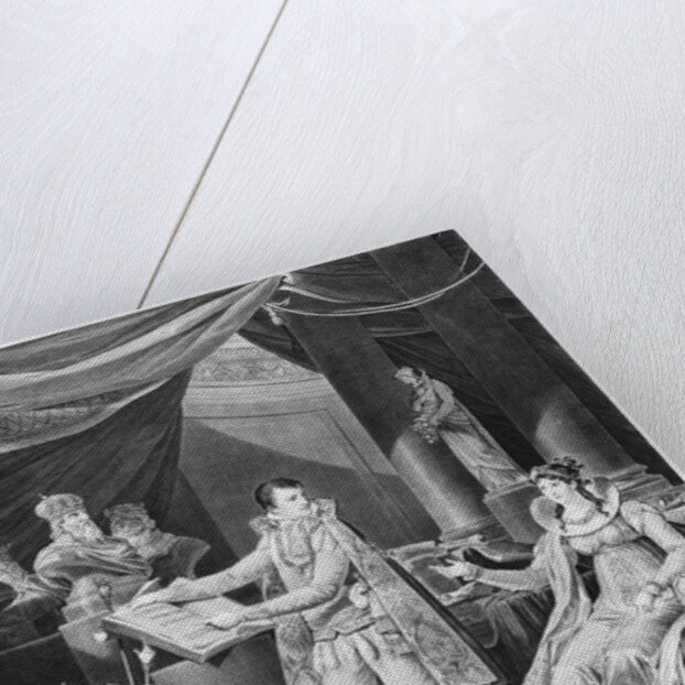 His Majesty the Emperor and King Napoleon I showing the Empress-Queen Marie-Louise the articles from the Code Civil that he had just completed, 1804 by Charles Monnet