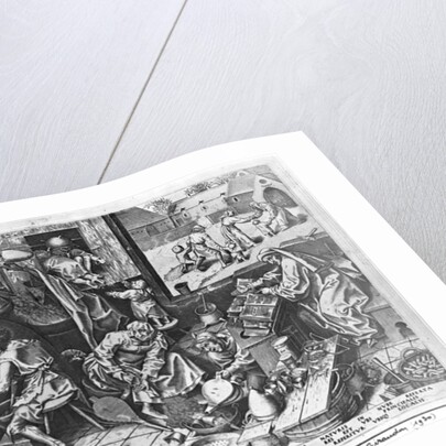 The Alchemist at work, engraved by Hieronymus Cock by Pieter the Elder Bruegel