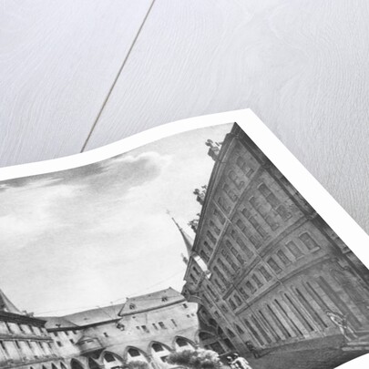 View of the Men's Yard at the Conciergerie Prison, engraved by Alphonse Urruty c.1831 by Collard (after)