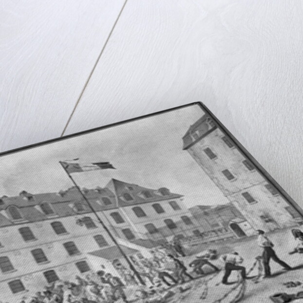 Preparing the shackling of the convicts at Bicetre by Gabriel Cloquemin