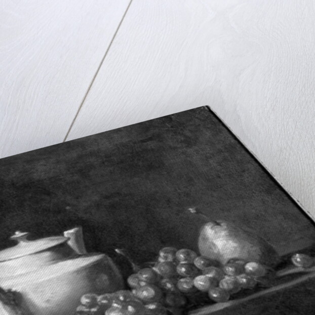 White Teapot with Two Chestnuts, White Grapes and a Pear by Jean-Baptiste Simeon Chardin