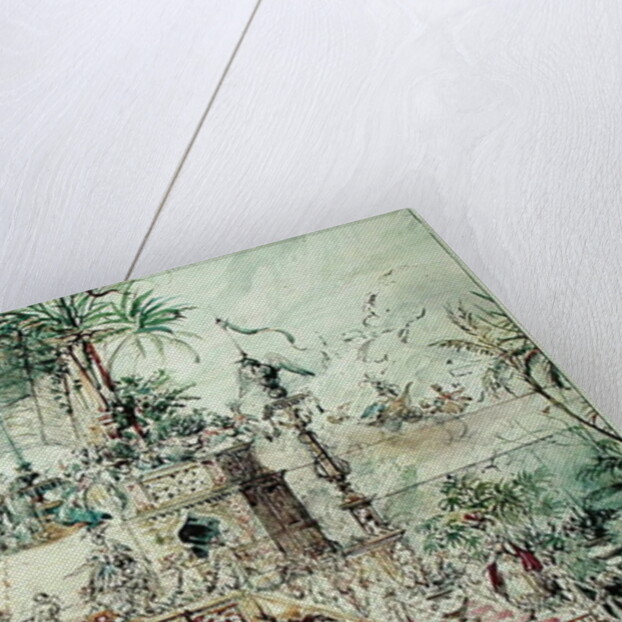 Set design for 'Aladdin', 1824 by Pierre Luc Charles Ciceri