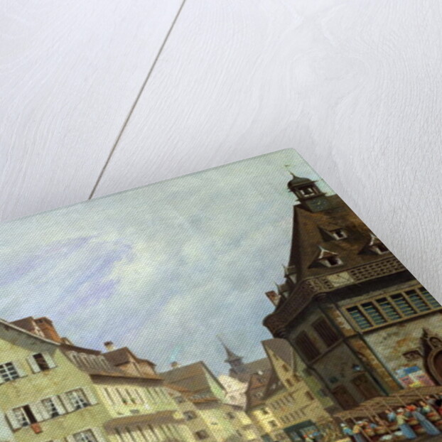 Place du Marche-aux-Fruits, Colmar, 1875 by Michel Hertrich