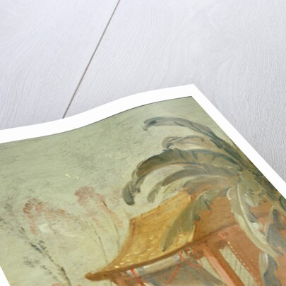 A Chinese Garden, study for a tapestry cartoon, c.1742 by Francois Boucher