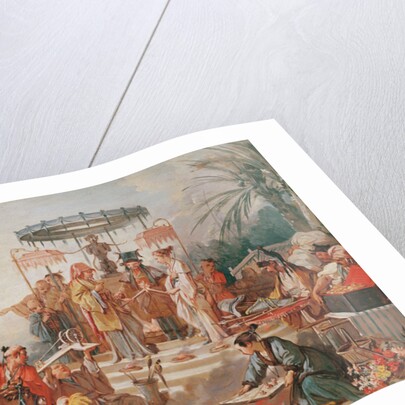 A Chinese Marriage, study for a tapestry cartoon, c.1742 by Francois Boucher