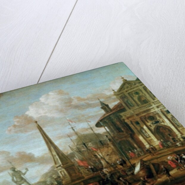 The Port of Rhodes by Abraham Storck