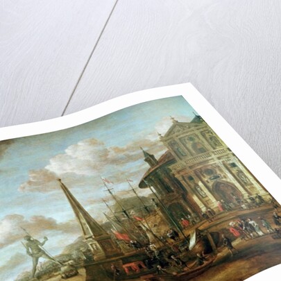 The Port of Rhodes by Abraham Storck