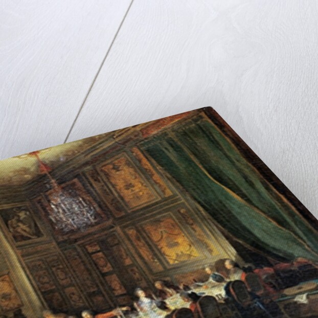 Dinner of the Prince of Conti in the Temple, 1766 by Michel Barthelemy Ollivier or Olivier