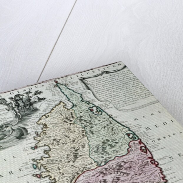 Map of Corsica by Georg Matthäus Seutter