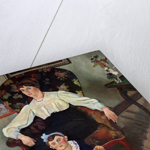 Portrait of Marie Coca and her Daughter, 1913 by Marie Clementine Valadon