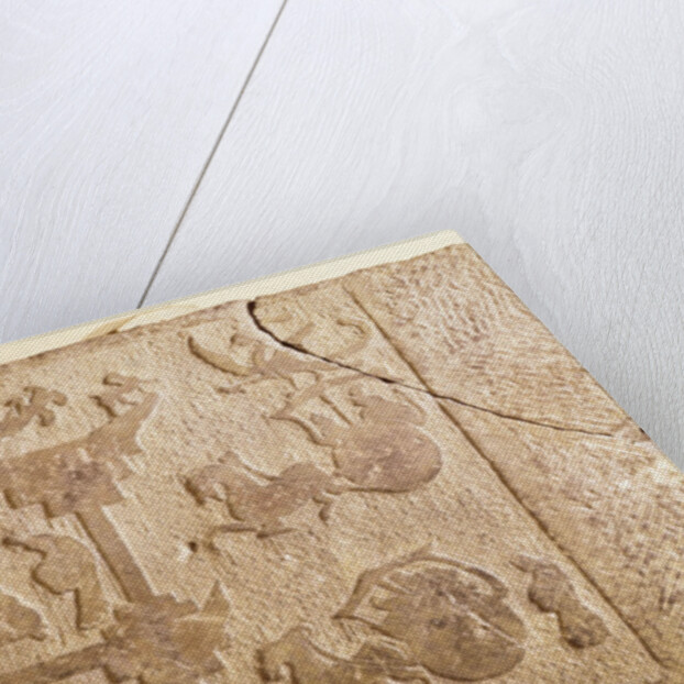 Slab decorated with carriages and mythical birds, Han Dynasty by School Chinese