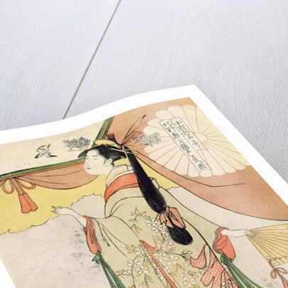 The Poetess Ko-Shibuku by Hosoda Eishi