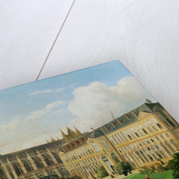 The Abbey Church of Saint-Denis and the School of the Legion of Honour in 1840 by Aline Clement