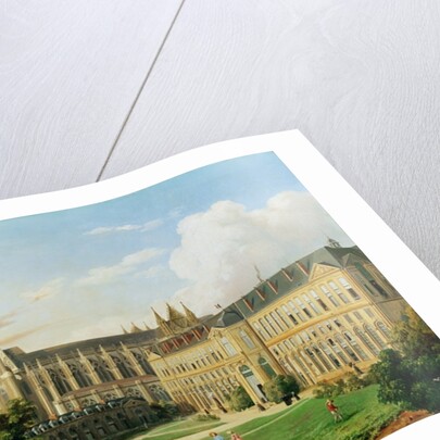 The Abbey Church of Saint-Denis and the School of the Legion of Honour in 1840 by Aline Clement