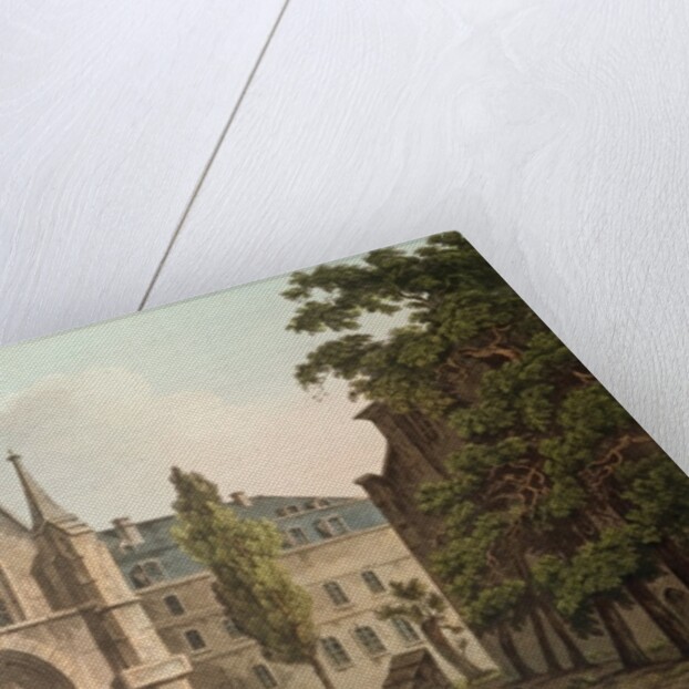 The College de Navarre in Paris by John Claude Nattes