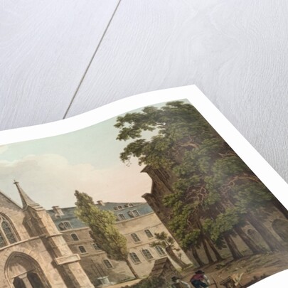 The College de Navarre in Paris by John Claude Nattes