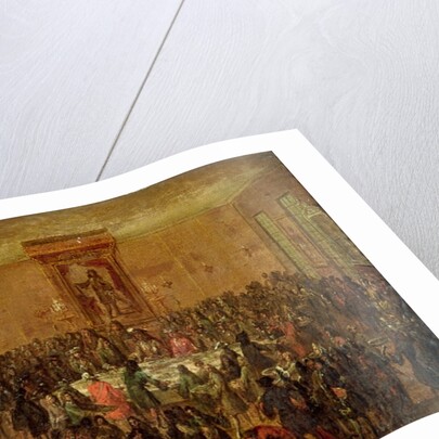 Banquet Given in Honour of Louis XIV by the Corps Municipal at the Hotel-de-Ville, c.1680 by French School