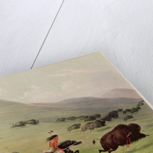 The Buffalo Hunt, c.1832 by George Catlin