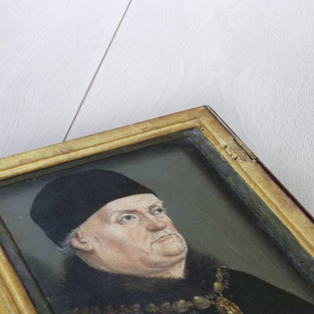 The Matheron Diptych: Portrait of Rene I 'The Good' Duke of Anjou and his wife, Jeanne de Laval c.1475 by Nicolas Froment