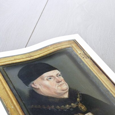 The Matheron Diptych: Portrait of Rene I 'The Good' Duke of Anjou and his wife, Jeanne de Laval c.1475 by Nicolas Froment