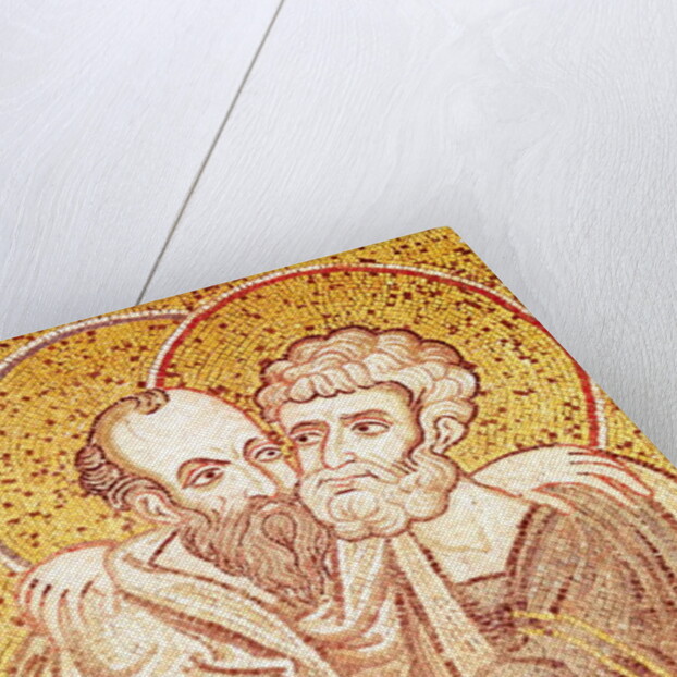 SS. Peter and Paul Embracing by Byzantine School