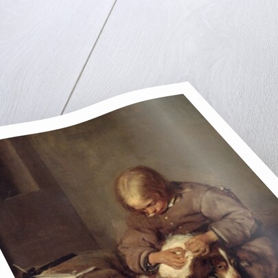 The Flea-Catcher c.1655 by Gerard ter Borch or Terborch