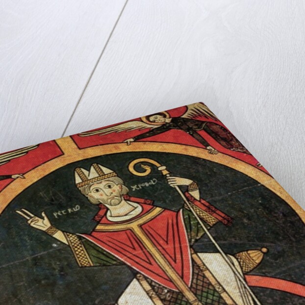 St. Peter, side panel from the altar of the Church of San Pere, Oros by Spanish School